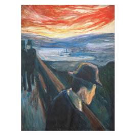 Edvard Munch - Sick Mood at Sunset, Despair 1892 Tischdecke