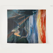 Edvard Munch - Sick Mood at Sunset, Despair 1892 Wandteppich (Vorderseite (Horizontal))