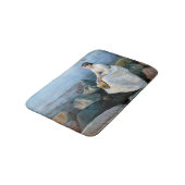 Edvard Munch - Sommernacht, Inger am Strand Badematte (Schrägansicht)