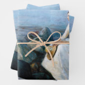 Edvard Munch - Sommernacht, Inger am Strand Geschenkpapier Set (Beispiel)