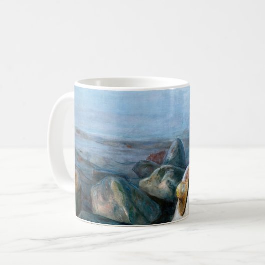 Edvard Munch - Sommernacht, Inger am Strand Kaffeetasse (Vorderseite Links)