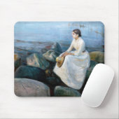 Edvard Munch - Sommernacht, Inger am Strand Mousepad (Mit Mouse)