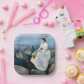 Edvard Munch - Sommernacht, Inger am Strand Pappteller (Party)