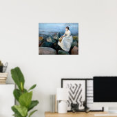 Edvard Munch - Sommernacht, Inger am Strand Poster (Heimbüro)