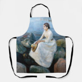 Edvard Munch - Sommernacht, Inger am Strand Schürze (Vorderseite)