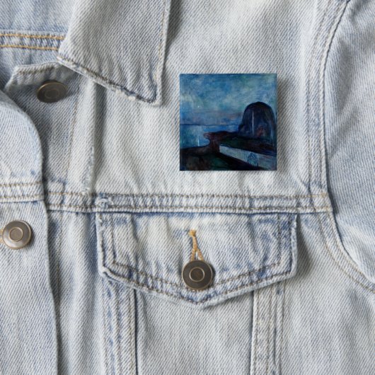 Edvard Munch - Starry Night 1893 Button (Beispiel)