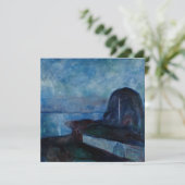Edvard Munch - Starry Night 1893 Dankeskarte (Stehend Vorderseite)