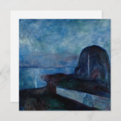 Edvard Munch - Starry Night 1893 Einladung (Vorne/Hinten)