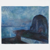 Edvard Munch - Starry Night 1893 Fleecedecke (Vorderseite (Horizontal))