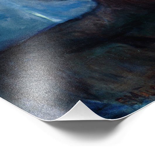 Edvard Munch - Starry Night 1893 Fotodruck (Ecke)