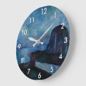 Edvard Munch - Starry Night 1893 Große Wanduhr (Winkel)
