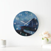 Edvard Munch - Starry Night 1893 Große Wanduhr (Zuhause)