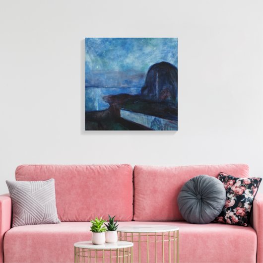 Edvard Munch - Starry Night 1893 Leinwanddruck (Insitu (Wohnzimmer))