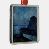 Edvard Munch - Starry Night 1893 Ornament Aus Metall (Rechts)