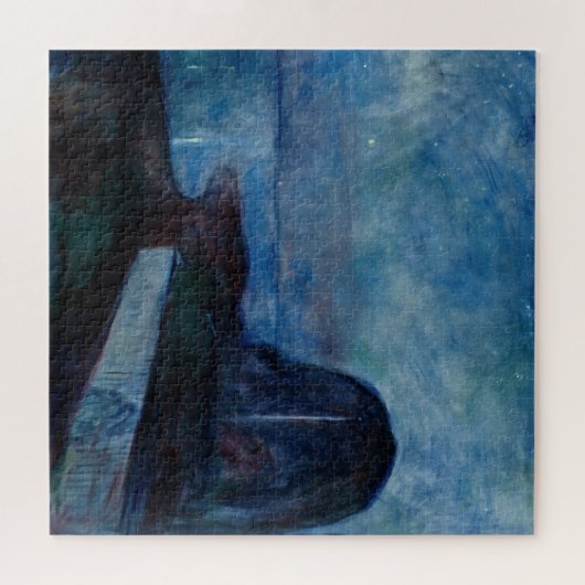 Edvard Munch - Starry Night 1893 Puzzle (Horizontal)