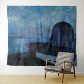 Edvard Munch - Starry Night 1893 Wandteppich (Beispiel (Horizontal))