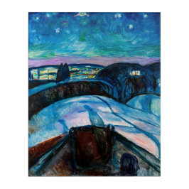 Edvard Munch - Starry Night 1922 Acryl Wandkunst