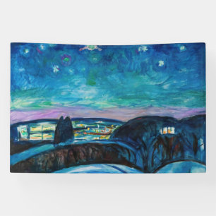 Edvard Munch - Starry Night 1922 Banner