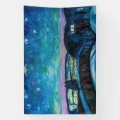 Edvard Munch - Starry Night 1922 Banner (Vertikal)
