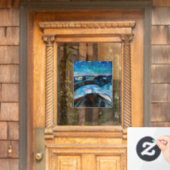 Edvard Munch - Starry Night 1922 Fensteraufkleber (Haustür)