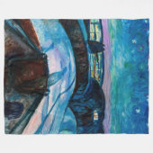 Edvard Munch - Starry Night 1922 Fleecedecke (Vorderseite (Horizontal))