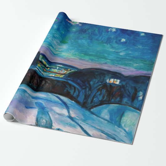 Edvard Munch - Starry Night 1922 Geschenkpapier (Ungerollt)