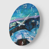 Edvard Munch - Starry Night 1922 Große Wanduhr (Winkel)