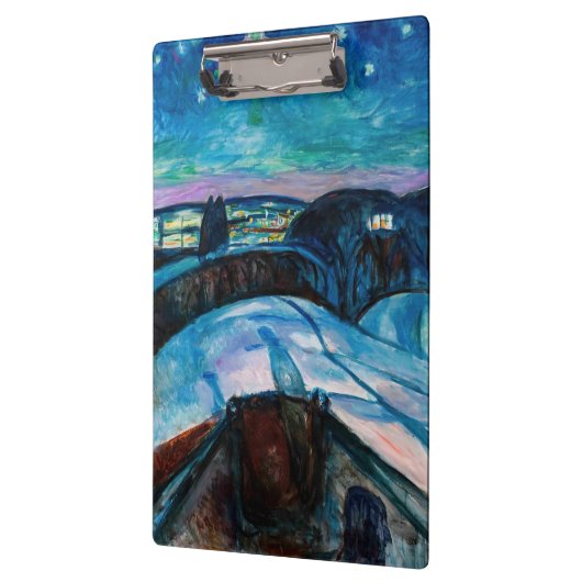 Edvard Munch - Starry Night 1922 Klemmbrett (Links)