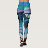 Edvard Munch - Starry Night 1922 Leggings (Rückseite)
