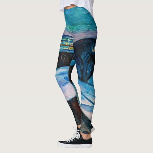 Edvard Munch - Starry Night 1922 Leggings (Links)