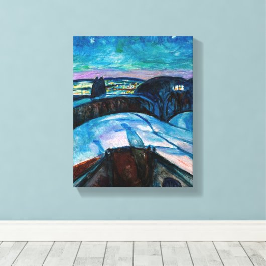 Edvard Munch - Starry Night 1922 Leinwanddruck (Insitu (Holzboden))