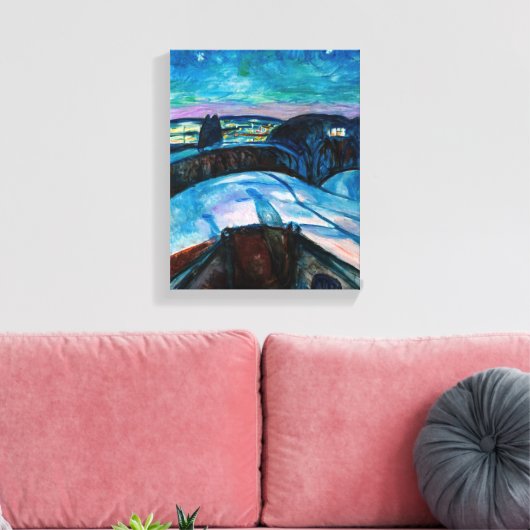 Edvard Munch - Starry Night 1922 Leinwanddruck (Insitu (Wohnzimmer))
