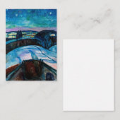 Edvard Munch - Starry Night 1922 Mitteilungskarte (Vorne/Hinten)