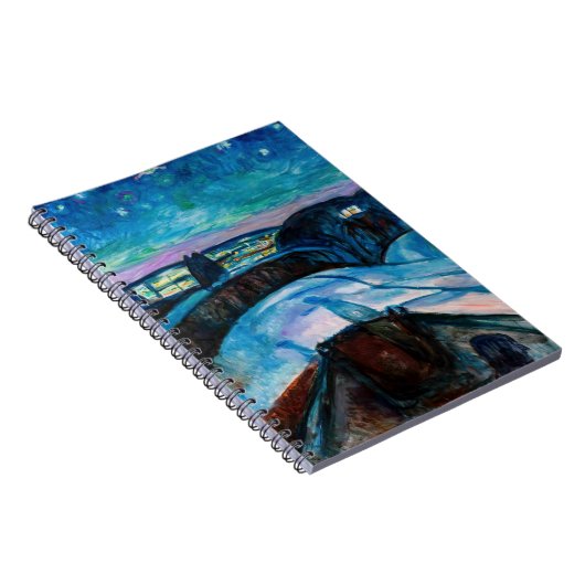 Edvard Munch - Starry Night 1922 Notizblock (Rechte Seite)