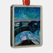 Edvard Munch - Starry Night 1922 Ornament Aus Metall (Rechts)