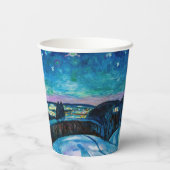 Edvard Munch - Starry Night 1922 Pappbecher (Rückseite)