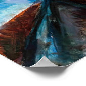 Edvard Munch - Starry Night 1922 Poster (Ecke)