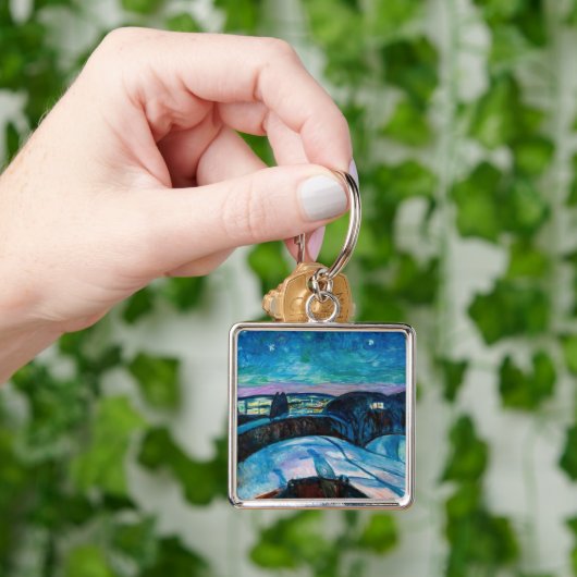 Edvard Munch - Starry Night 1922 Schlüsselanhänger (Hand)