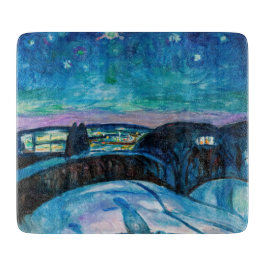 Edvard Munch - Starry Night 1922 Schneidebrett