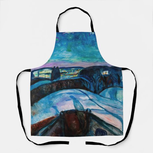 Edvard Munch - Starry Night 1922 Schürze (Vorderseite)