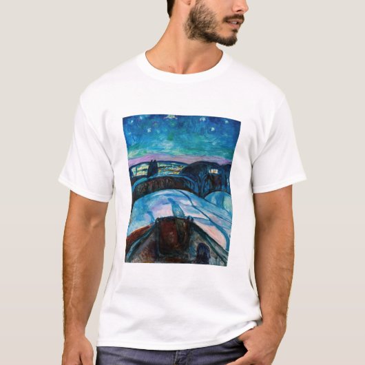 Edvard Munch - Starry Night 1922 T-Shirt (Vorderseite)