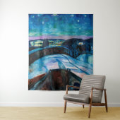 Edvard Munch - Starry Night 1922 Wandteppich (Beispiel)