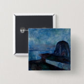 Edvard Munch - Sternennacht 1893 Button (Vorne & Hinten)
