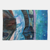 Edvard Munch - Sternennacht 1922 Geschirrtuch (Horizontal)
