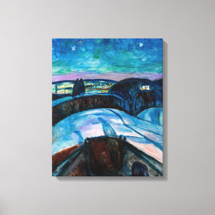 Edvard Munch - Sternennacht 1922 Leinwanddruck