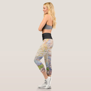 Edvard Munch Sunrise Art Nouveau Expressionismus Capri Leggings