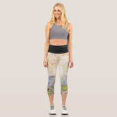 Edvard Munch Sunrise Art Nouveau Expressionismus Capri Leggings (Vorderseite)