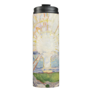 Edvard Munch Sunrise Art Nouveau Expressionismus Thermosbecher