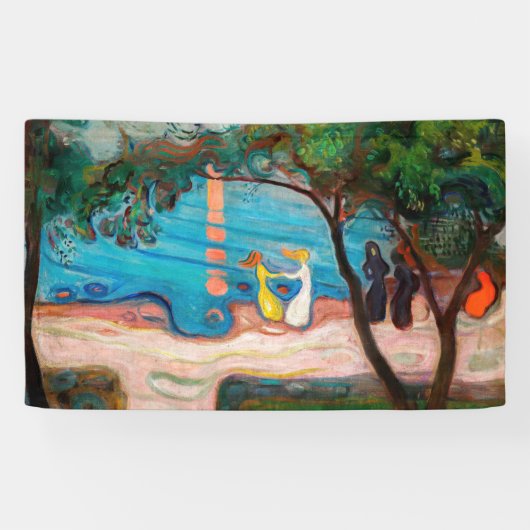 Edvard Munch - Tanz am Strand Banner (Horizontal)