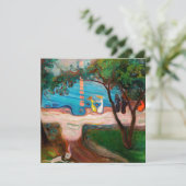 Edvard Munch - Tanz am Strand Einladung (Stehend Vorderseite)